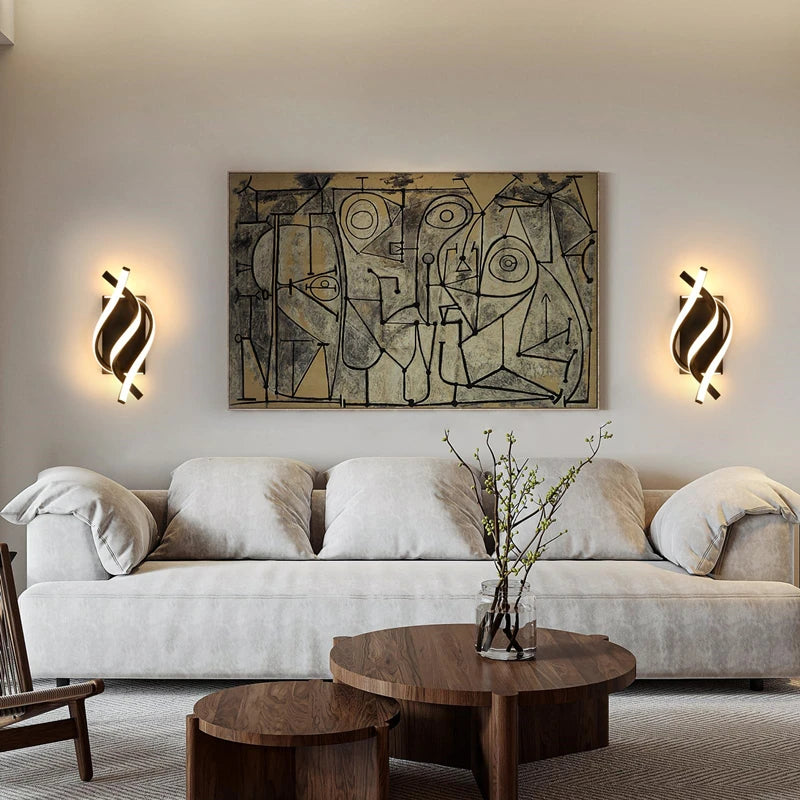 Household LED Chandelier Three Colors Lamp Modern Style Ceiling Lamp Bedroom Light Surface Installation 220v Dining Room Lamp Qme
