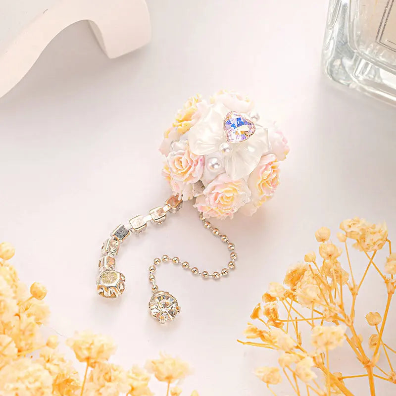 1PCS 16mm Rhinestone Ball Beads Moon Star Flower Loose Spacer Beads for Jewelry Making DIY Craft Supplies Christmas Decoration Qme 15