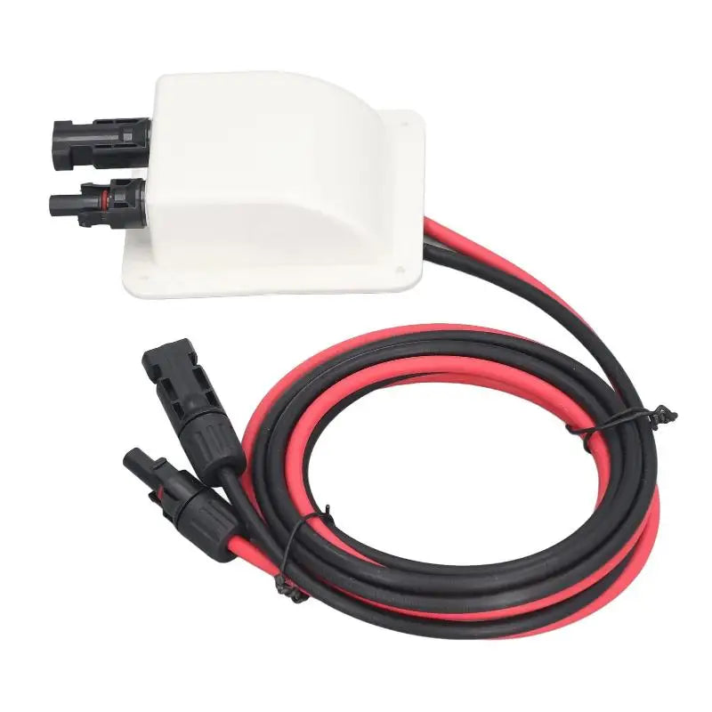 Solar Weatherproof Entry Gland Housing Extension Cable Connector Qme White