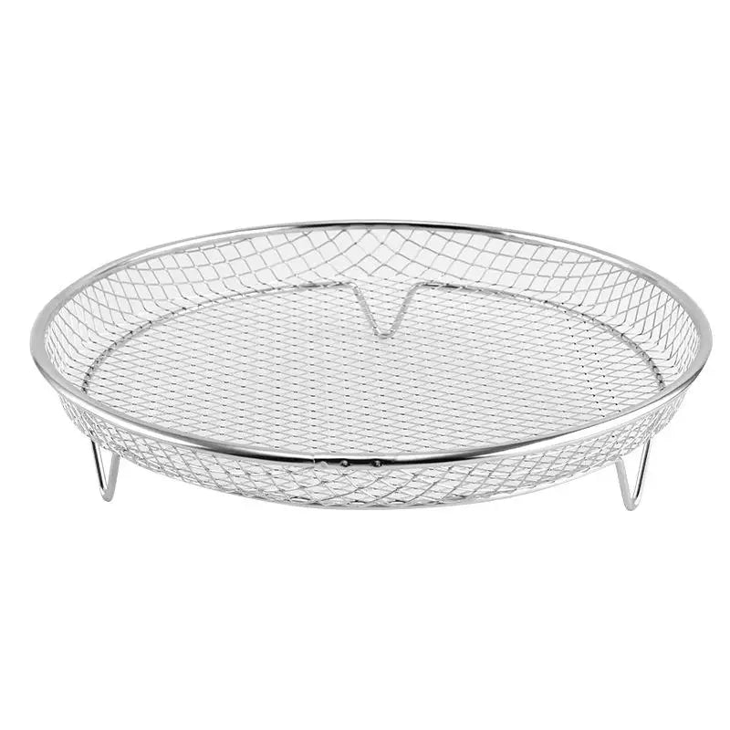 .1Pc Air Fryer Grille Suitable For Air Fryers Oven Grill Stainless Steel Stackable Grill Kitchen Utensils Cook Multiple Foods. Qme