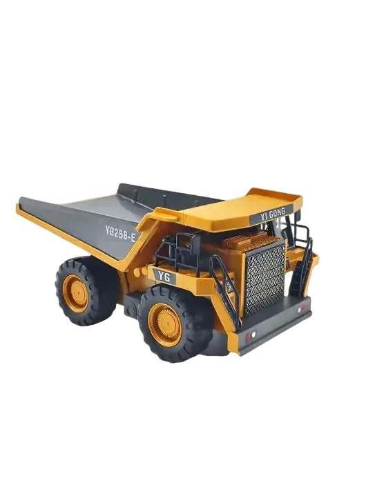 RC Car Children Toy Remote Control Car Toy Boy Excavator Dump Truck Bulldozer Electric Grab Pushdozer Kid Alloy Model Toys Gifts Qme 1047-Alloy-Model