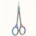 Stainless Steel Cuticle Scissors Precision Curved Tip Nail Trimmer Qme Colorful