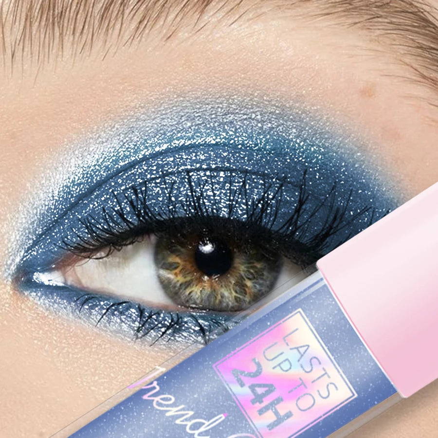 8 Metallic Waterproof Liquid Eyeshadow-high Shine Long-lasting Qme