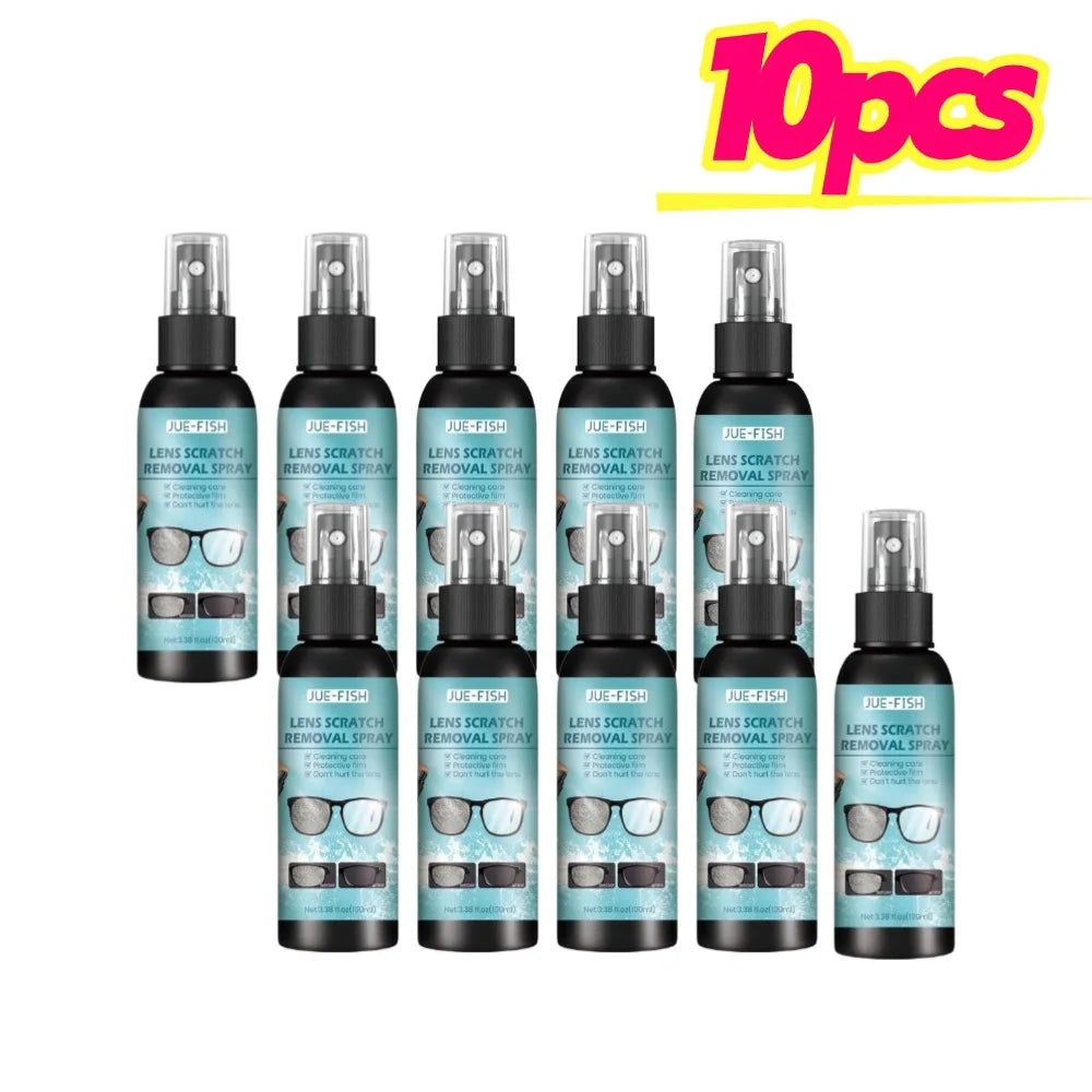 Eyeglass Cleaning Solution Multipurpose Glasses Care Liquid Lens Scratch Cleaning Tools High Concentration Glasses Repair Spray Qme 10pcs