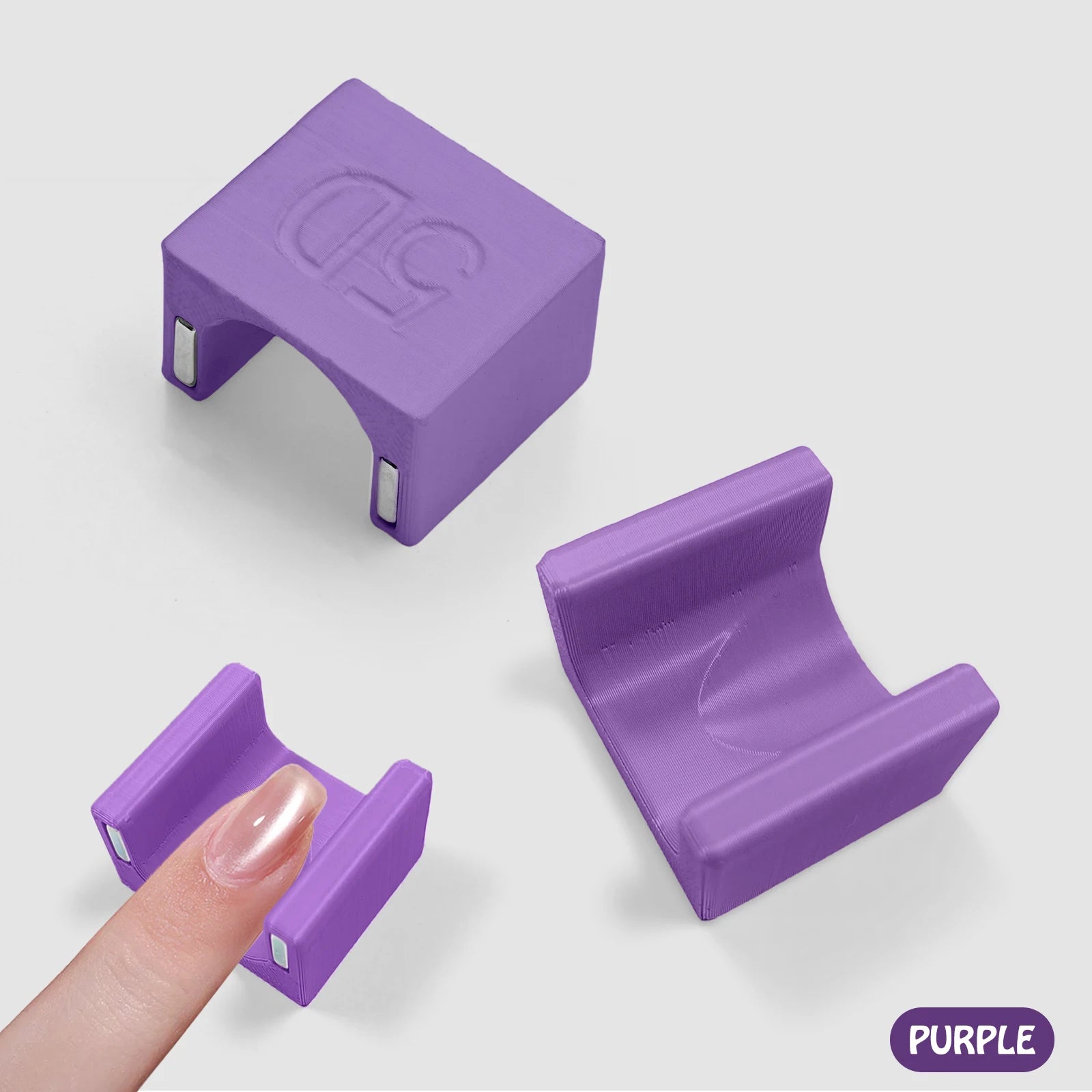 Cat Eye Magnet Tool Nail Art Cat Eye Magnet Stick For Cat Eye Gel Effect Special Velvet 5D Manicure Salon DIY Magnetic Tool Qme Purple