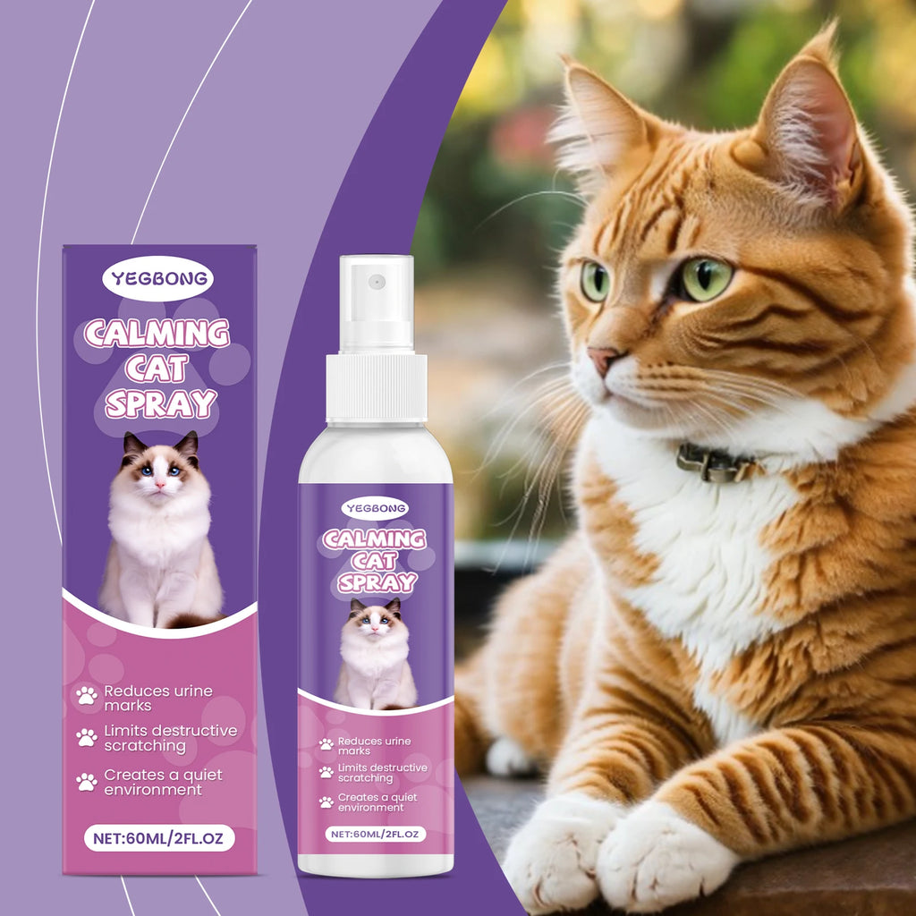 Pet Inducing Agent Prevent Scratching Soothing Emotions Relief Stress Anti-Anxiety Natural Pets Calming Spray Training Supplies Qme
