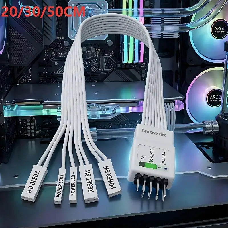 Motherboard Front Panel 9Pin F Adapter Cable Essential Tool Custom Qme
