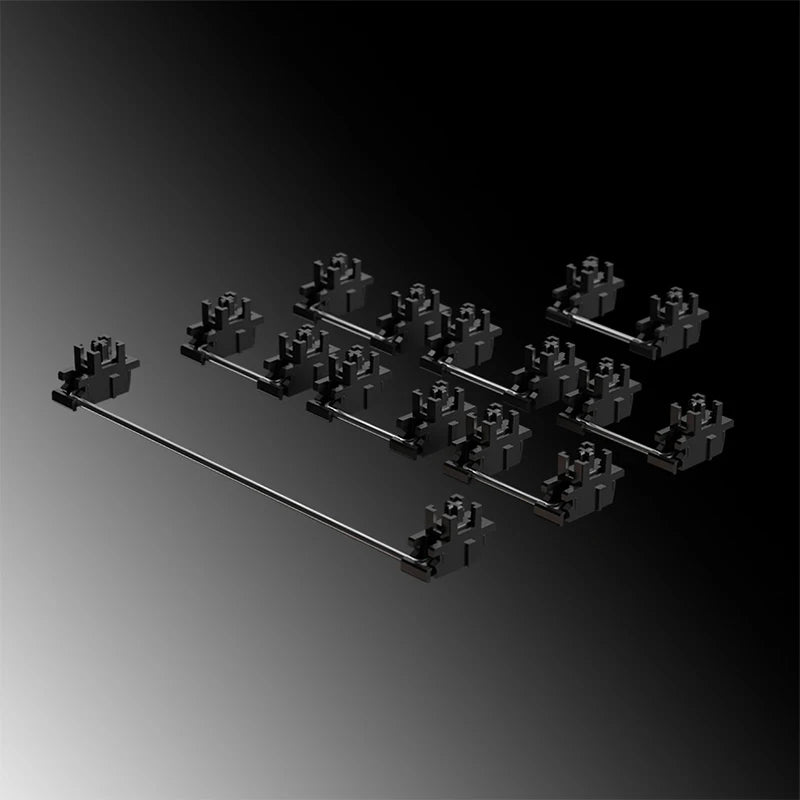 Plate Mount Stabilizer V3, Innovative Pre-clipped Stem for Minimum Wire Wobble 2U 6.25U 7U Plate Keyboard Stabilizers V3 Qme