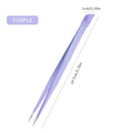 Double Headed Tweezers Multi-use Silicone Pressing Head Nail Clipping Qme purple