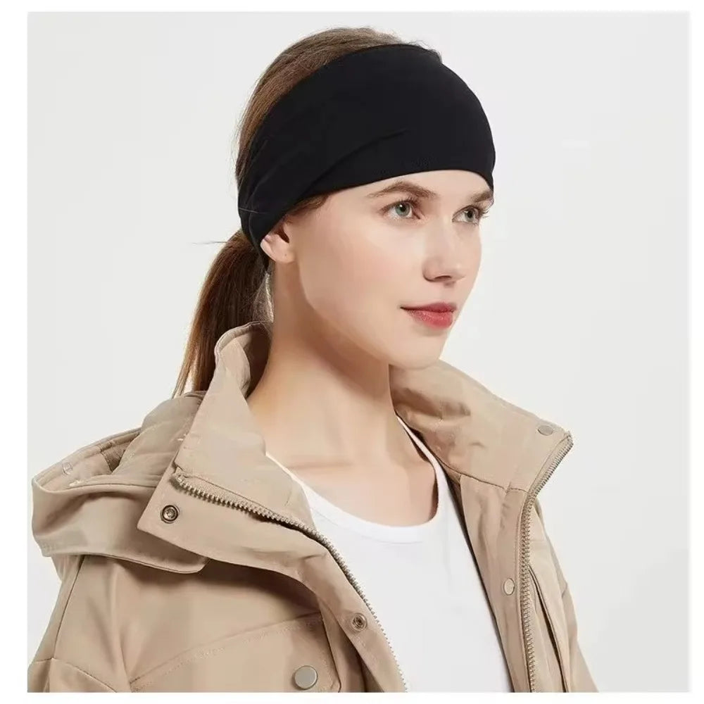 Sports Headbands Solid Elastic Non Slip Quick Dry Workout Fitness Qme