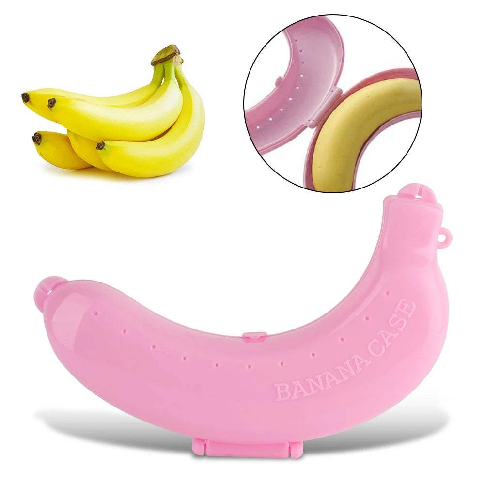 Banana Shell Cute 3 Colors Fruit Banana Protector Box Holder Case Lunch Container Storage New Case Lunch Qme