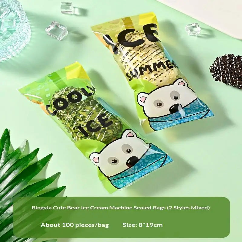 Ice Cream Packaging Bag Homemade Popsicle Disposable Plastic Qme A