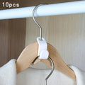10 hangers connected to plastic hooks Qme WHITE