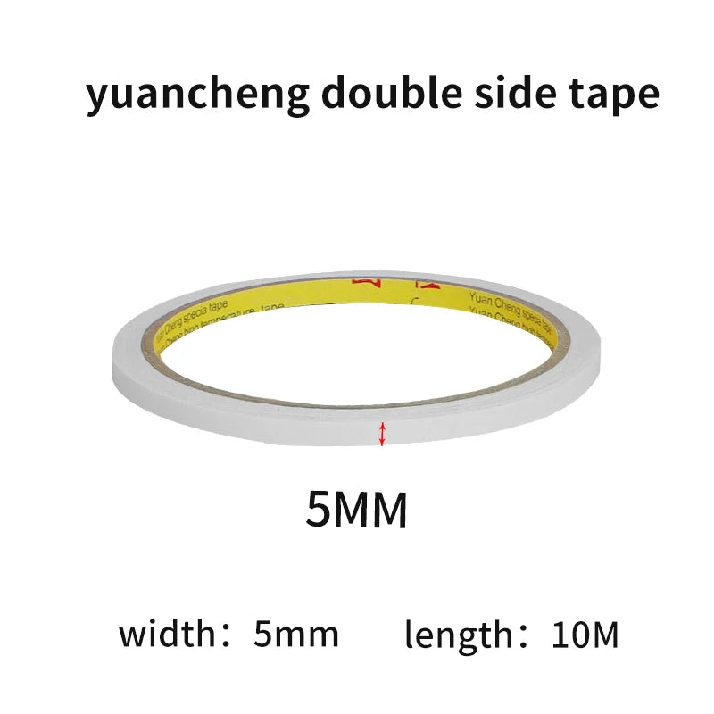 10M Ultra-thin Double-Sided Tape Super Strong Hand-Tearable High-Adhesive Tape 5-40mm Width for Household And Office Use Qme