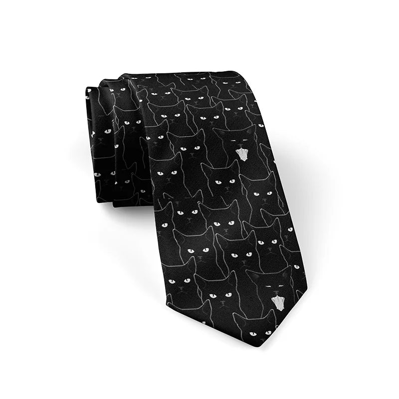 Fun Mathematical Formula Men's Tie 3D Printing Fashion Novelty Qme