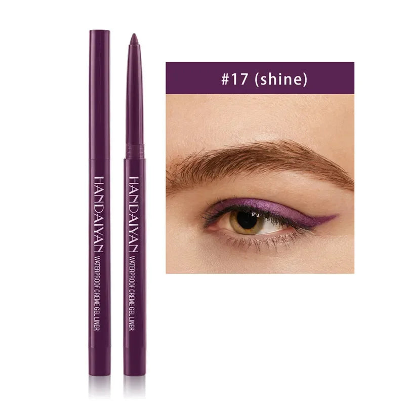 20 Colors Waterproof Matte Eyeliner Gel Long Lasting Professional Sweatproof Non-smudge Multicolor Ultra-fine Eyeliner Pencil Qme 17