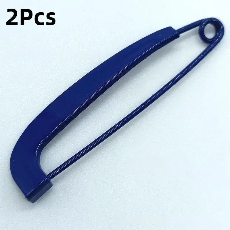 2Pcs Waist Buckle Fluorescent Pin Silk Scarf Buckle Korean Style Corsage Brooch Colorful Clothing Accessories Sweater Pants Pin Qme Blue
