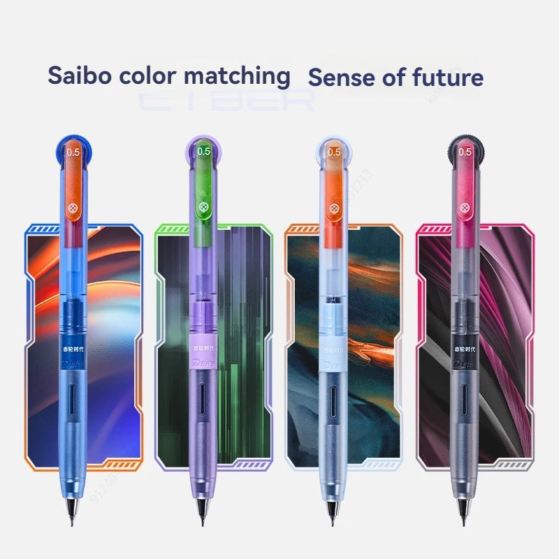 Quick Dry Black Gel Pens, Medium Point (0.5mm),CS Tip, Low-Weight Design Retractable Gel Pens With Comfortable Full Grip Qme