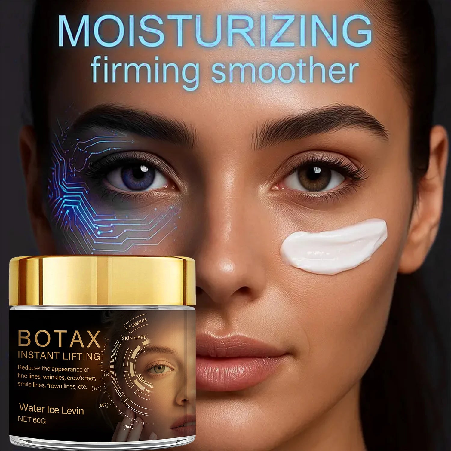 Botax Instant Lifting Firming Cream with Retinol, Hyaluronic Acid & Collagen for Fine Lines & Wrinkles. Qme