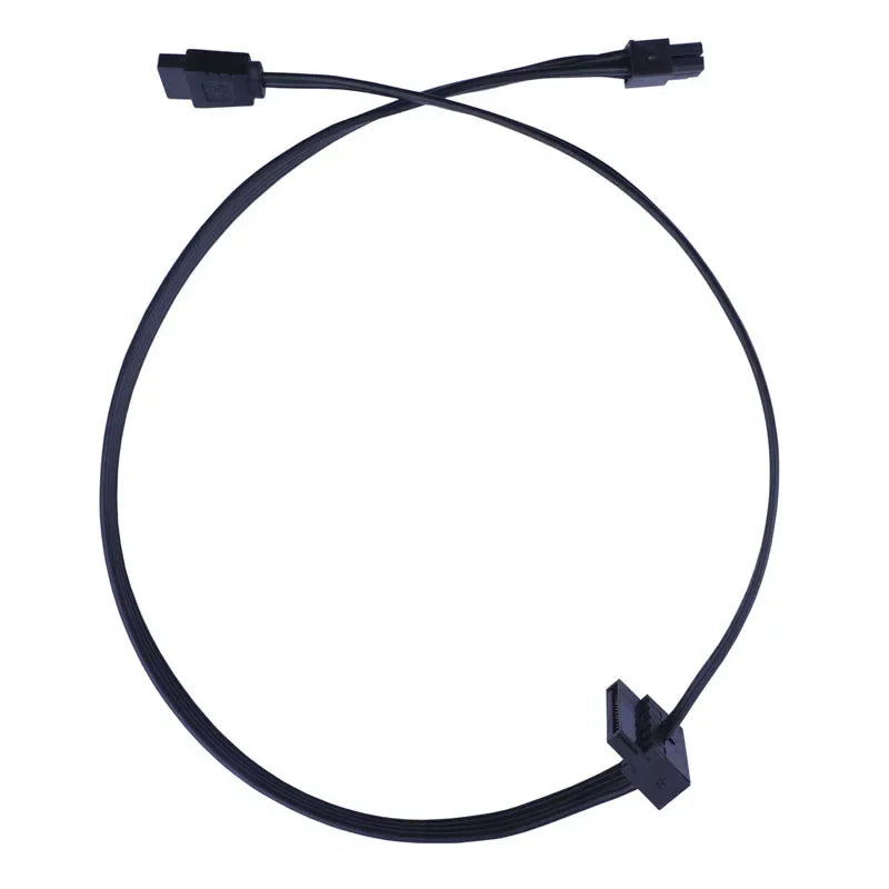 10Pcs 45CM Cable MINI 4 Pin Turn 2 SATA Power Supply for Lenovo Main Board Interface Small 4Pin To Two SATA SSD Power Supply Qme 10pcs