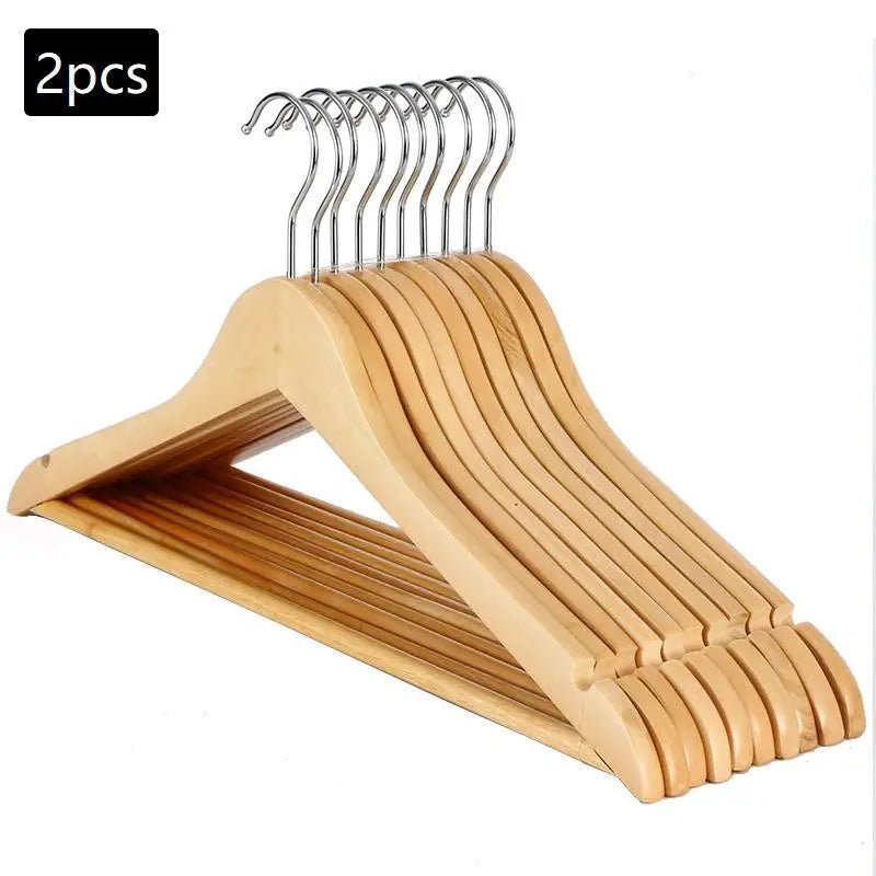 Adult Clothes Rack 2 4 Wooden Hangers Solid Wood Clothing Store Qme B2