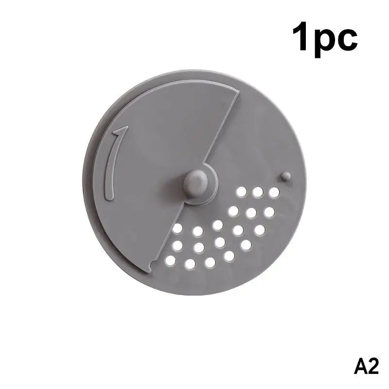 Rotatable Anti-odor Drain Cover Hair Filter Sink Sewer Lid Holes Qme A2