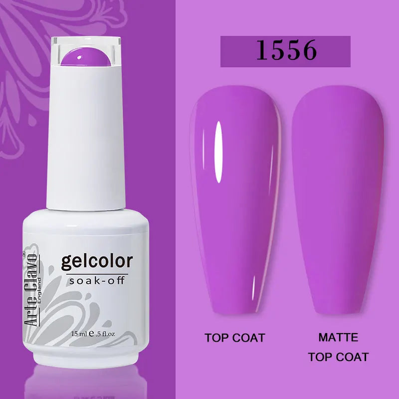 Arte Clavo15ml Gel Nail Polish Burgundy Red Brown Chocolate Art Soak