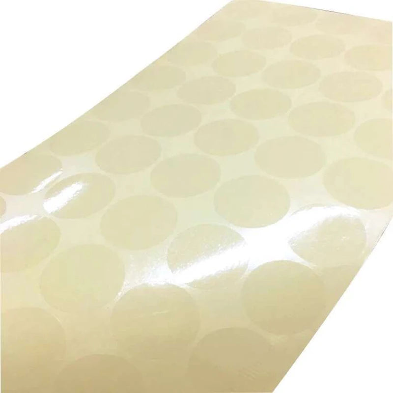 ^1000PCS 15MM clear round sticker round transparent labels circle PVC Sealing labels Qme