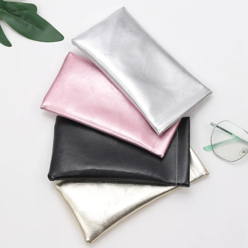 Soft PU Leather Protable Women Sunglasses Protector Travel Pouch Qme