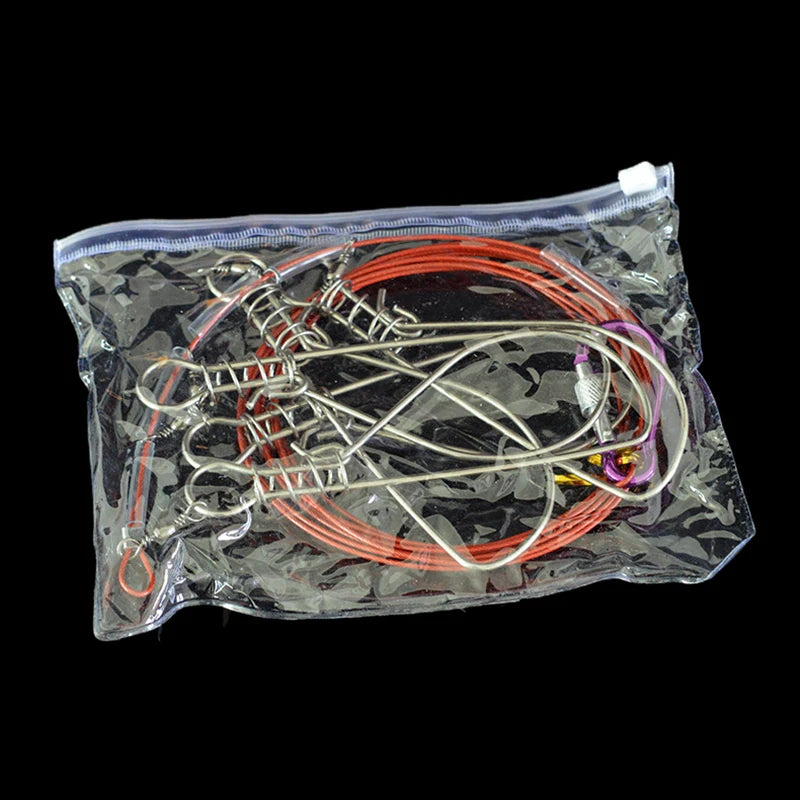3 5 Meters Fishing Rope Stainless Steel River Fish Lock Buckle Qme