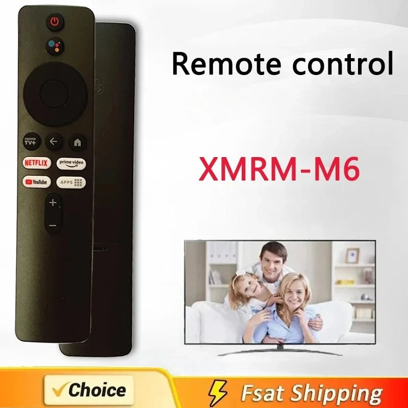 XMRM-M6 Voice remote Control For Xiaomi mi 2nd Gen Box Applicable to TV Box S (2nd Gen) 4K Ultra HD Streaming Media Player Qme