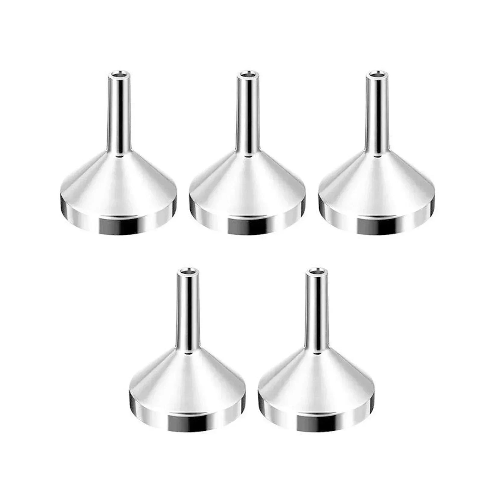 Mini Small Funnel Aluminum Alloy Perfume Dispenser Liquid Dispensing Qme 5pcs
