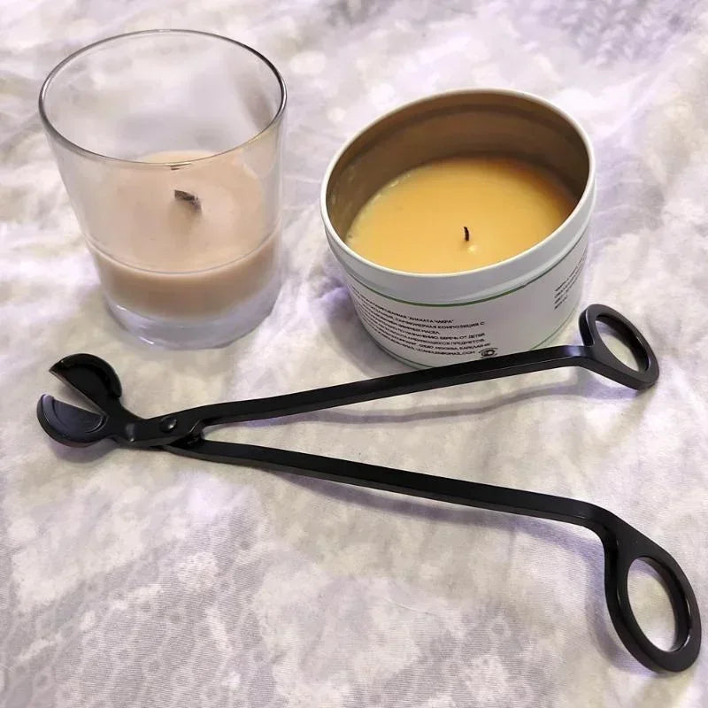Candle Wick Trimmer Stainless Steel Scissors Trim Cutter Round Head Qme