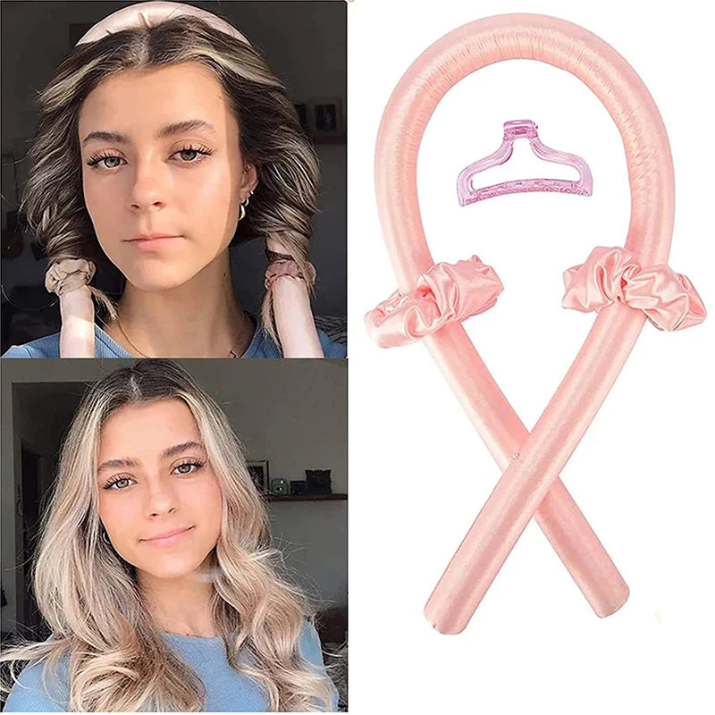 EVA Sponge Curl Stick Hair Ring Hairpin Set Hairdressing Tool Sleep at Night Hair Setting Hair Curler No Need Heat Hair Curler Qme