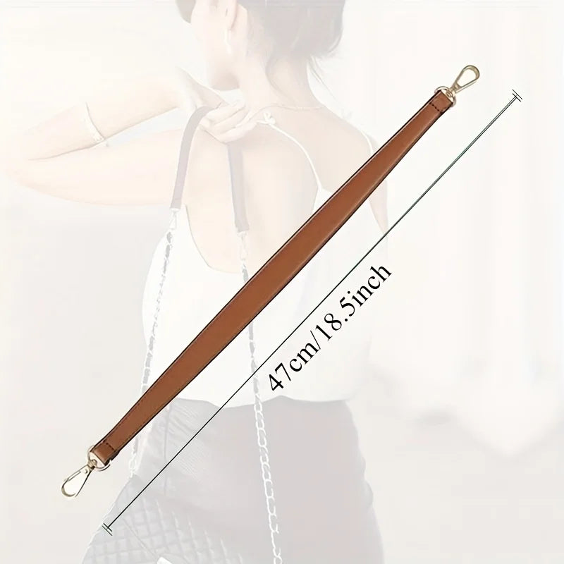 Advanced Detachable Leather Handbag Straps, Hardware Buckle Accessories, DIY Diagonal Bag Handles, Leather Straps for Handbags. Qme