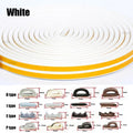 5M/10M Door Window Seal Strip DIEP Self-adhesive Acoustic Foam Sealing Strip Tape Insulation Windproof Rubber Weatherstrip Qme White D 5M