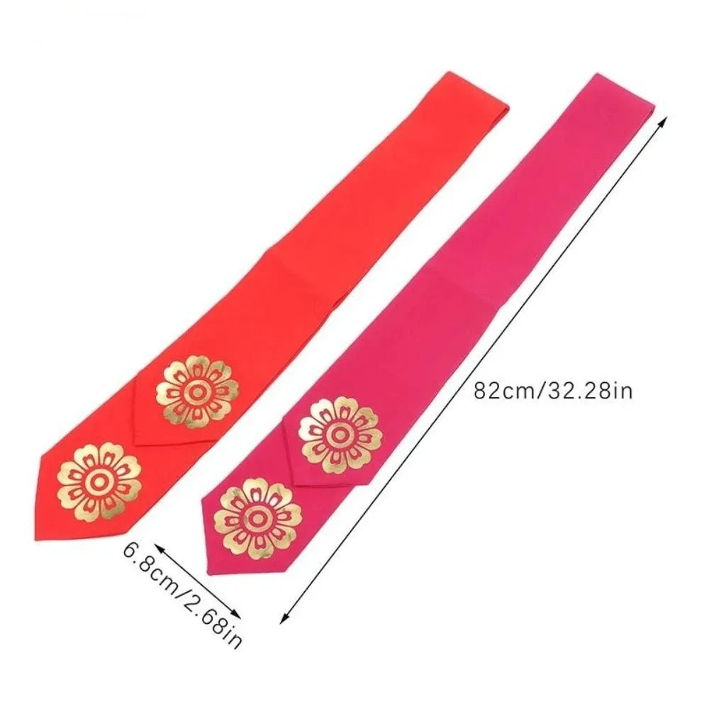 Gift Flower Korean Headband Ribbon Court Korean Hanbok Hairband Hair Clip Headdress Stage Dance Costume Performance Qme