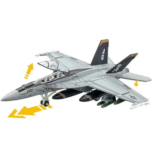 1:72 Scale Replica F18 F-18 VF103 Grumman Tomcat Super Hornet F/A-18F Pirate Flag Fighter US Navy Plane Military Model Toys Kids Qme
