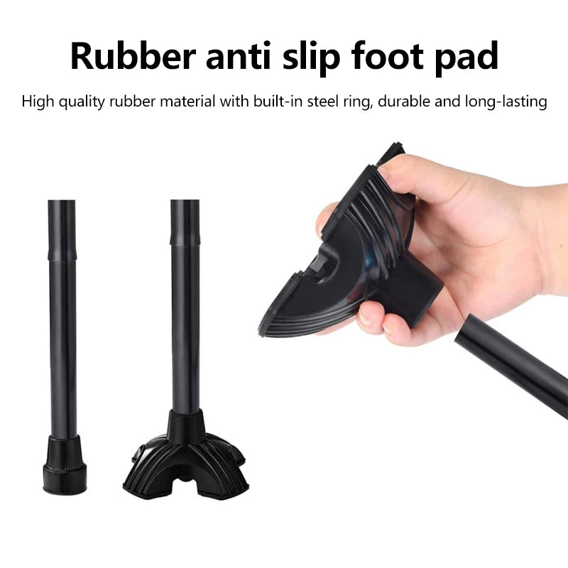 Cane Tips 6 Pillar Design Nonslip Rubber Crutch End Mat Walking Stick Qme