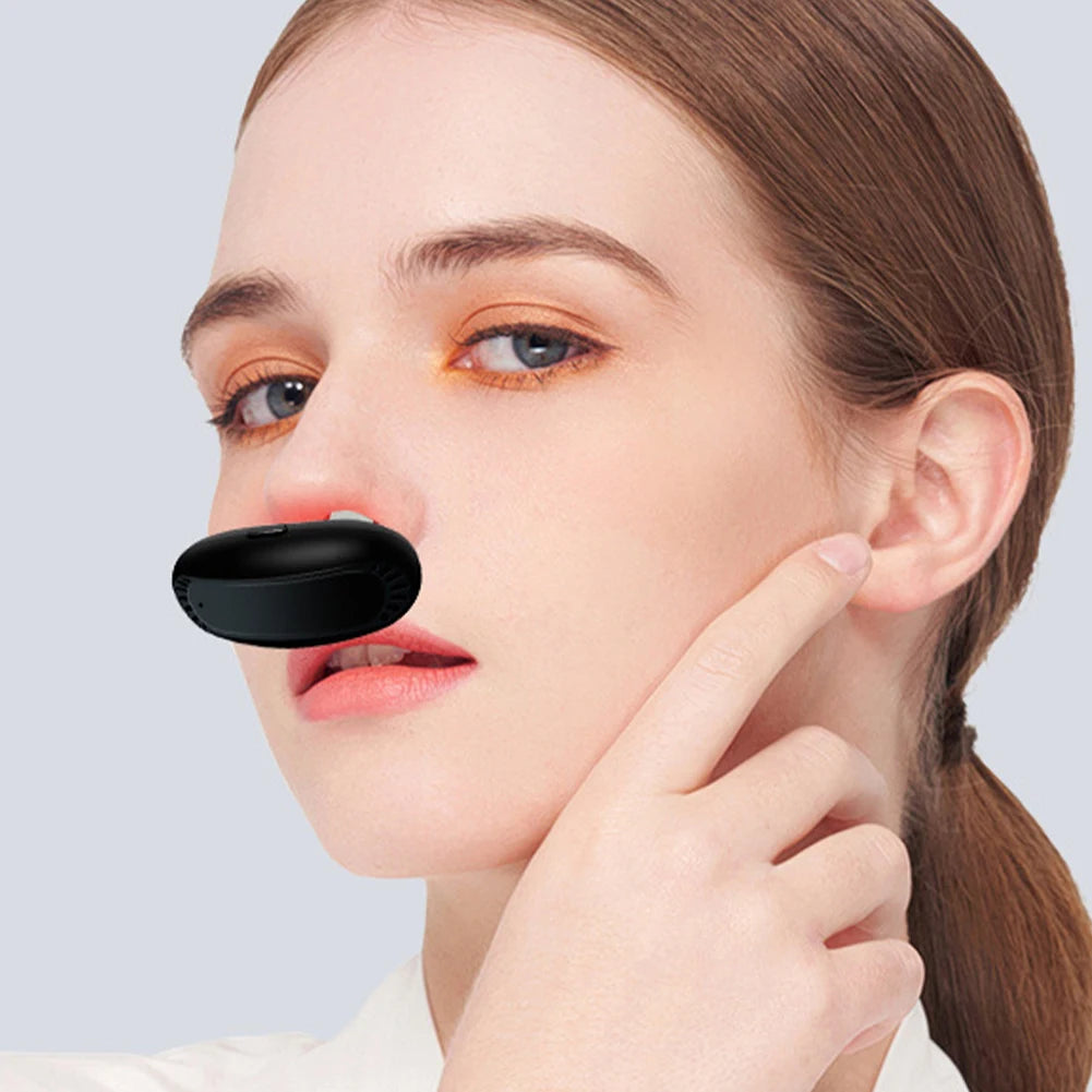1/2PCS Cordless Low Frequency Pulse Nose Massage Portable Red Light Nose Therapy Infrared Device for Improving Nasal Ventilation Qme