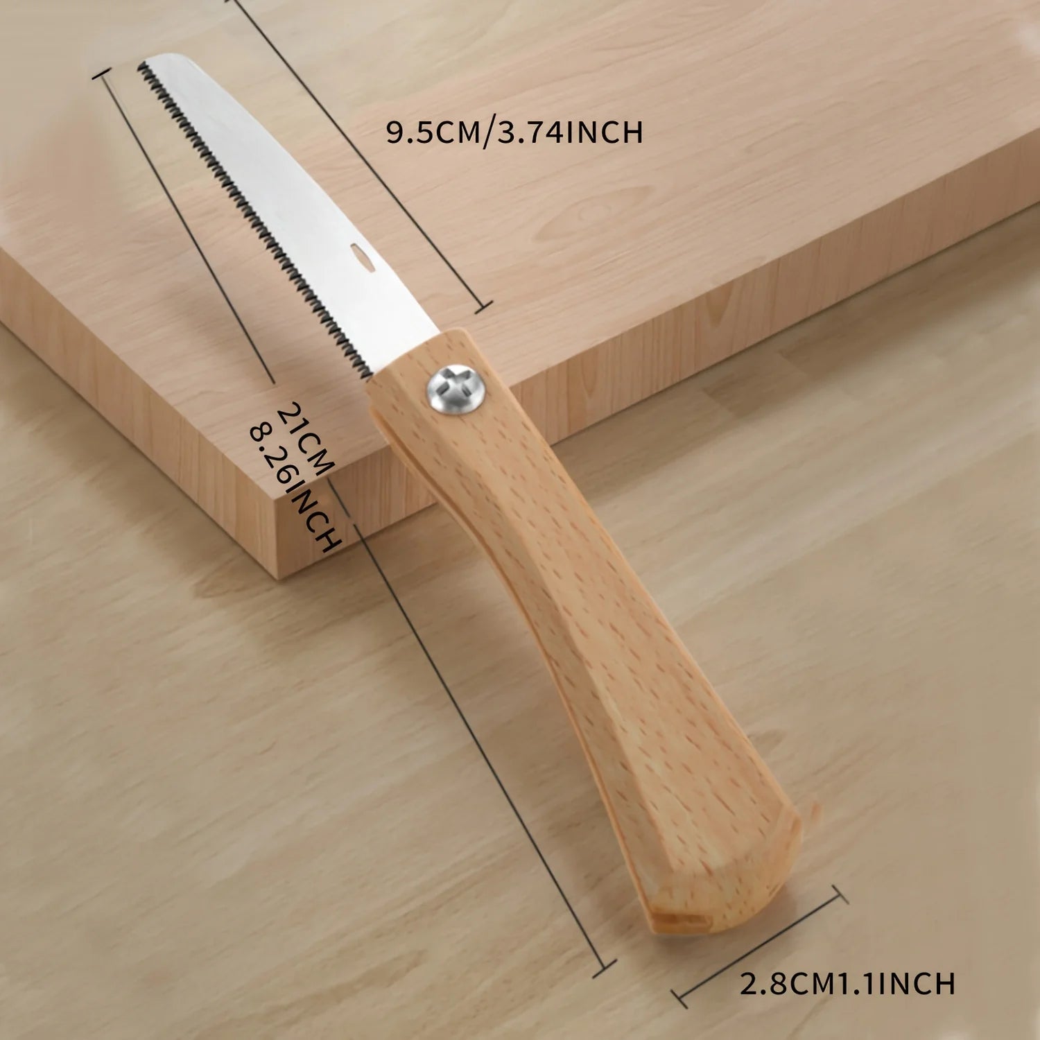 Pruning Saw Is for Garden,Camping, Shrubbery Crafts,Saw Blades with Sharp Edges,Mini Pocket Hand Saws, and Foldable Wooden Handl Qme
