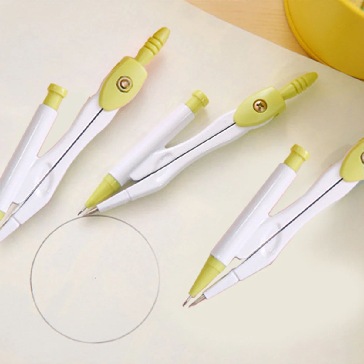 Drawing Compass Math Geometry Tools for Circles School Supplies for Students Stationery Items Teacher Teaching Tools Qme