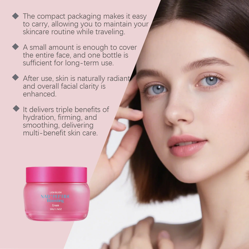 NAD+ Peptide Boosting Cream Anti-Wrinkle Firming Lifting Hydrating & Repairing Face Cream for Sagging Skin Daily Skincare Qme