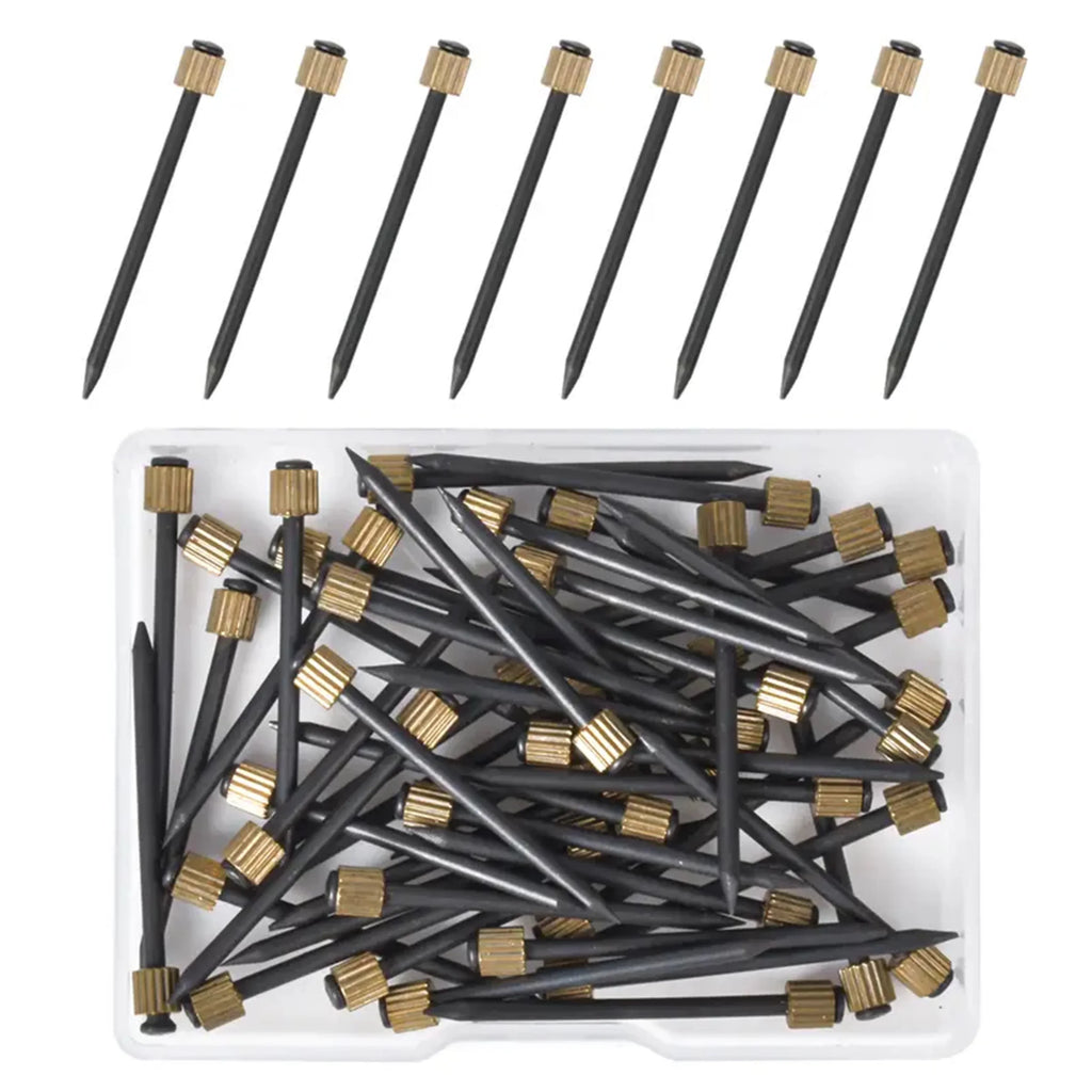 90pcs Picture Hanging Nails 3 Sizes Brass Head Wall Decorative Nails for Hanging Picture Frame Kit Hanging Hardware Tool Hanger Qme