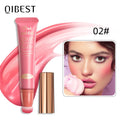 QIBEST Liquid Contour With Cushion Applicator Highlight Shimmer Natural Soft Moisturizing Cream Liquid Blush For Cheek Cosmetics Qme Liquid Blush 2 China Mainland