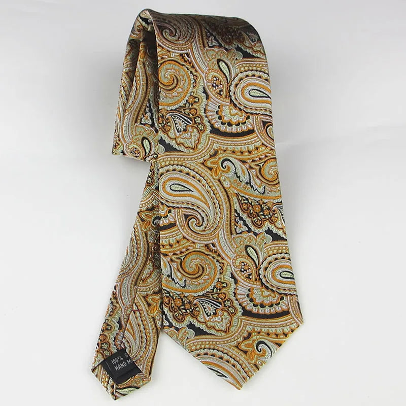 Men Silk Tie Business Classical Uniformal Party Suit Shirt Qme