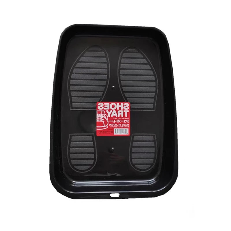 .Car Shoes Storage Tray Interior Multifunctional Durable Accessory Tidying Vehicle Organizer Under Seat Container Box. Qme Black 1pc