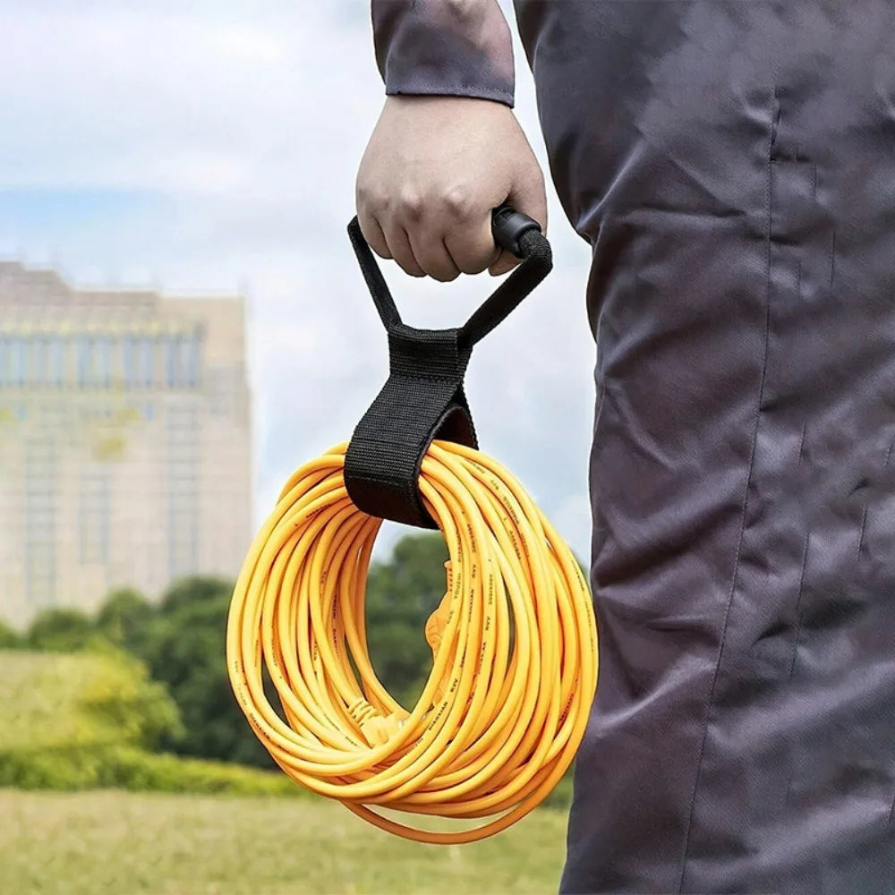 Portable Heavy-Duty Hook Storage Straps Wire Harness Device Cable Storage Storage Tape Suitable for Garden Hose Cables Storage Qme