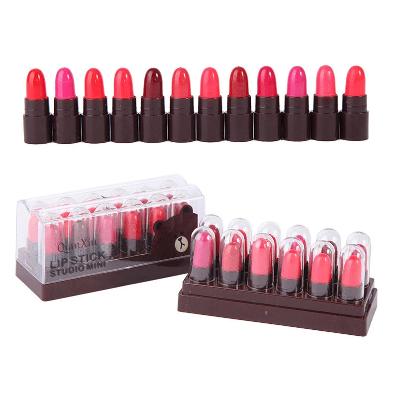 QIANXIU Cute Pet Lipstick Moisturizing Lip Balm Easy Apply Not Fade Qme C