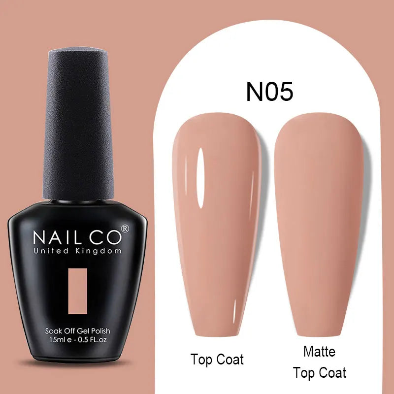 NAILCO Winter Red Gel Nail Polish Semi Permanent Soak Off Varnishes